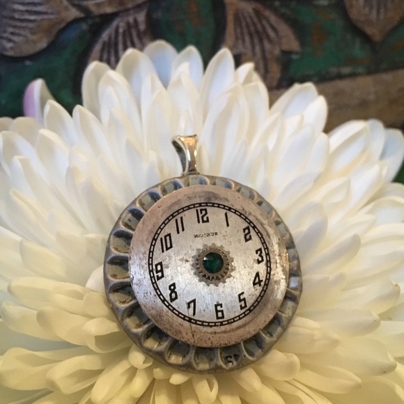 Handcrafted Vintage Watch Face Necklace - Picture 4 of 7